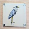 Dutch inspired tile _ Birds (decorative tile) | Tiles by Alzuleycha. Item composed of ceramic in scandinavian style