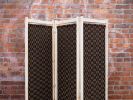 Handwoven Room Divider - 3 Panels | Decorative Objects by Morgan Hale. Item made of wood & fabric