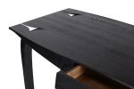 Desk in ebonized English oak, Design No 5. Unique | Tables by Jonathan Field. Item composed of oak wood