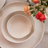 Claire - Artisan Porcelain Dinnerware Set for 6 | Ceramic Plates by Boya Porcelain. Item composed of ceramic in contemporary or mediterranean style