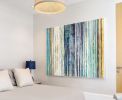 Flow Number 10 | Mixed Media by Kari Souders. Item made of canvas works with boho & contemporary style