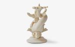 Eros on Dolphin Made with Compressed Marble Powder (Large) | Decorative Objects by LAGU. Item made of marble