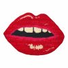 EMBRASSE MOI red lips original framed print | Prints by Mommani Threads. Item made of wood & paper compatible with contemporary and modern style