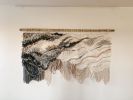 Sculptural Fiber Wall Art "Shoreline IV" | Wall Sculpture in Wall Hangings by Rebecca Whitaker Art. Item made of wood & cotton