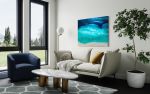 Private Collection:  Romancing the Sea Original Resin | Oil And Acrylic Painting in Paintings by MELISSA RENEE fieryfordeepblue  Art & Design. Item made of wood with synthetic works with contemporary & coastal style