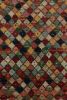 1960s Vintage Distressed Rug in Multicolor Diamond Patterns | Area Rug in Rugs by Rug and Kilim