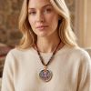 Zodiac Rat Avalokiteshvara Thangka Pendant Art | Ornament in Decorative Objects by Dynasty Artisan. Item made of metal compatible with contemporary and eclectic & maximalism style
