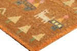 Rug & Kilim’s Swedish Rug in Brown with Figural Village | Area Rug in Rugs by Rug and Kilim