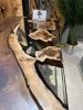 dinner table, dinner epoxy table, epoxy dining table | Tables by Brave Wood. Item composed of wood and metal