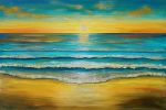 Fresh Tide — Original Oil Painting | Oil And Acrylic Painting in Paintings by DaggArt. Item composed of canvas