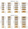 Solid Wood Corner Bookshelf , Minimalist Corner Bookcase | Book Case in Storage by OzzWoodArt