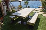 Custom Rectangular Concrete Bench or Dining, Console, Coffee | Benches & Ottomans by Holmes Wilson Furniture. Item made of concrete