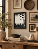 Truth – Original Black & White Abstract Mixed Media Painting | Collage in Paintings by Michele Spurza. Item composed of canvas & paper compatible with minimalism and mid century modern style