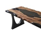 Black Walnut Live Edge Dining Table - Kitchen Table | Tables by Tinella Collection. Item composed of wood compatible with contemporary and country & farmhouse style
