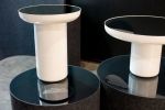Moodlum Gallery Den Fair 2018 | Coffee Table in Tables by Dean Norton | Melbourne Exhibition Centre in South Wharf. Item made of steel with glass