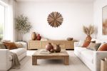 Starburst Natural #3, wood wall art 32" Dia | Wall Sculpture in Wall Hangings by Craig Forget. Item made of oak wood