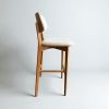 Belis Minimalist Wooden Bar Stool | Chairs by Kleinhaus Furniture. Item made of wood works with minimalism & contemporary style