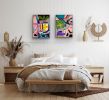 Shooting Star | Mixed Media by Paula Saslow, Copper Rose Art. Item made of birch wood works with contemporary & industrial style