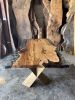 Transparent Resin Dining Table | Handmade Epoxy Table | Tables by Tinella Collection. Item made of oak wood with metal works with boho & minimalism style