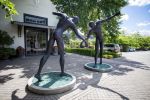 The Walkingn Man | Public Sculptures by Anton Smit | Grande Provence Heritage Wine Estate in Franschhoek. Item composed of stone