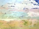 Sanctuary for Coastal Home: Cherished by Dorothy Fagan | Mixed Media in Paintings by Dorothy Fagan Fine Arts. Item made of canvas works with mid century modern & contemporary style