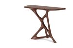 Amorph Anika Console, Walnut Finish | Console Table in Tables by Amorph. Item made of wood with marble