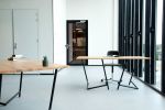 Varius trestles by Rahmlow | Desk in Tables by Rahmlow | Muziekgieterij in Maastricht. Item made of wood with metal