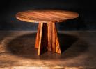Single Pedestal Argentine Rosewood Round Table by Costantini | Dining Table in Tables by Costantini Design. Item composed of wood