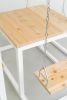 White 4-Seater SwingTable Cedar | Picnic Table in Tables by SwingTables. Item made of wood with steel