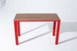 Walnut Desk with Color Edge | Tables by Chassie Studio | The Bronx in Bronx. Item made of walnut