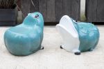 Fauna 08 BLUE | Accent Chair in Chairs by Bronzetto. Item made of ceramic