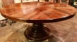 Round Dining Table | Tables by Ney Custom Tables : Design and Fabrication. Item made of walnut
