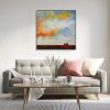 Red Barn Big Sky | Oil And Acrylic Painting in Paintings by Kathleen Keifer. Item made of canvas with synthetic