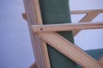 Negative Lounge Chair | Chairs by Negative Design Co.. Item made of oak wood with fabric works with minimalism & mid century modern style