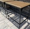 Outdoor Stool | Patio Stool | Chairs by TRH Furniture. Item made of oak wood with brass