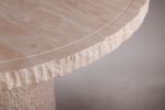 Travertine Dining Table. Dining Table. Dining Room Table. | Tables by HamamDecor LLC. Item made of marble works with minimalism & contemporary style