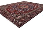 Vintage Red Floral 10X12 Bakhtiari Persian Rug | Area Rug in Rugs by Magic Rugs. Item made of cotton