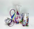 Cane-Fetti Pitcher | Vessels & Containers by Anchor Bend Glassworks. Item made of glass
