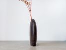 Kva Modern Wooden Vase Midi - Koyu Kayın | Vases & Vessels by Foia. Item composed of wood in boho or contemporary style