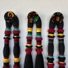 Lomas Style Black Macrame Wall Hanging | Wall Sculpture in Wall Hangings by Sarmal Design. Item composed of maple wood and cotton in boho or contemporary style