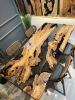 Kitchen epoxy table, Smoke black epoxy, Olive epoxy table | Dining Table in Tables by Brave Wood. Item made of wood works with modern & rustic style