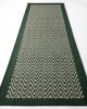 Handwoven Woolen Green Runner Rug | Rugs by Evergreen Carpets. Item made of wool works with boho & minimalism style