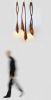 Frida, Jacky & Mathilde | Pendants by Nadine Hajjar Studio. Item made of walnut works with minimalism & mid century modern style