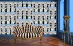 LOT01 BLUE | Wallpaper in Wall Treatments by ART DECOR DESIGNS. Item composed of paper