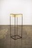 Side Table in Parchment and Metal by Costantini, Marcello | Tables by Costantini Design. Item made of metal