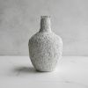 Extra Large Vessel Vase in Textured Alpine White Concrete | Vases & Vessels by Carolyn Powers Designs. Item made of concrete with glass works with minimalism & contemporary style