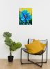 Blue Himalayan Poppy | Oil And Acrylic Painting in Paintings by Iryna Fedarava. Item made of canvas works with contemporary & country & farmhouse style