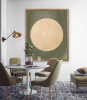 Moonlit Vista | Oil And Acrylic Painting in Paintings by Jacob von Sternberg Large Abstracts. Item made of canvas with synthetic