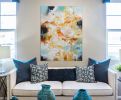 Autumn rain | Oil And Acrylic Painting in Paintings by Andrada Anghel. Item made of canvas works with contemporary & modern style