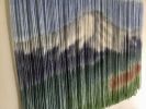 PIKES PEAK Rocky Mountain Dyed Tapestry | Macrame Wall Hanging in Wall Hangings by Wallflowers Hanging Art. Item made of oak wood & fiber compatible with country & farmhouse and eclectic & maximalism style